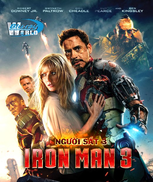 B1374. Iron man 3 - Người Sắt 3 2D 25G (DTS-HD MA 7.1)